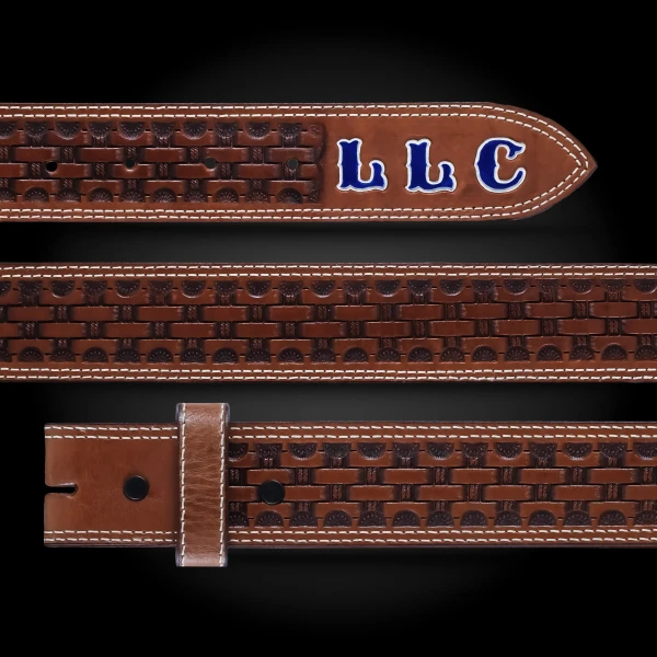 Cedar Elm Leather Belt